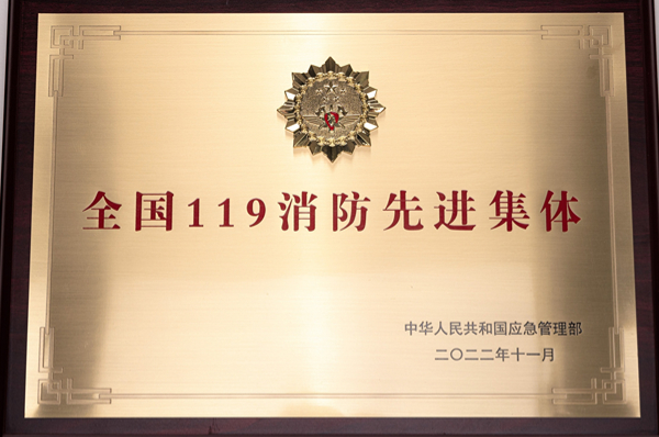 全國(guó)119消防先進(jìn)集體